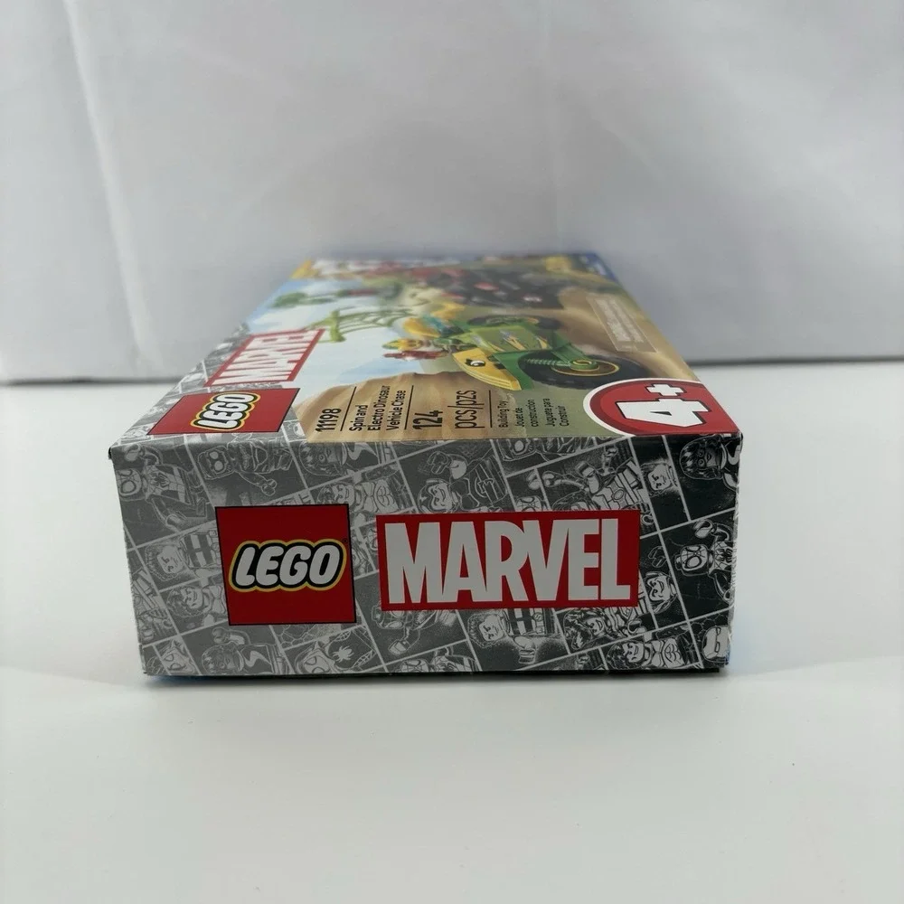 Lot Of 2 LEGO Spider-Man: Spin and Electro Dinosaur Vehicle Chase Set #11198